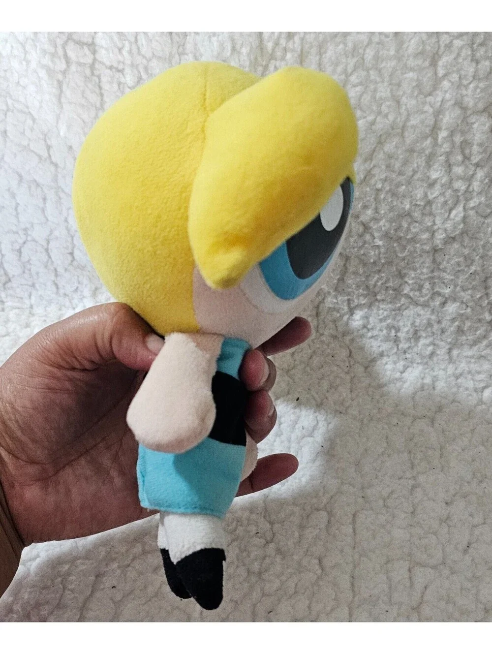 The Powerpuff Girls Bubbles Plush Stuffed Toy Big Eyes & Head 7.5